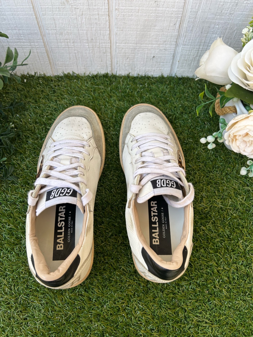 Golden Goose Ball Star with leopard print pony skin star and black heel tab 37 - Picture 13 of 17